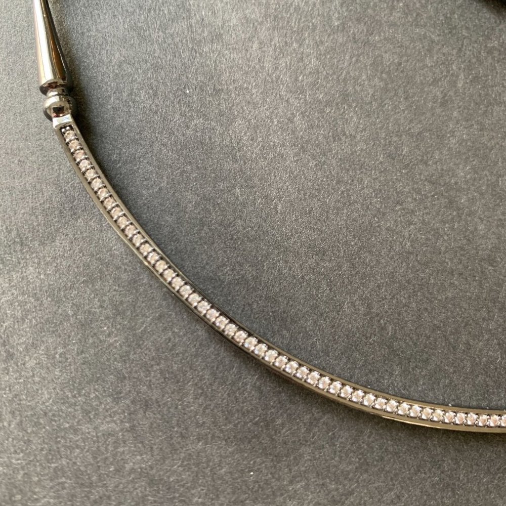 Kendra Scott 'Scottie' Adjustable Pendant Necklace Hematite Metal White … - Picture 8 of 11